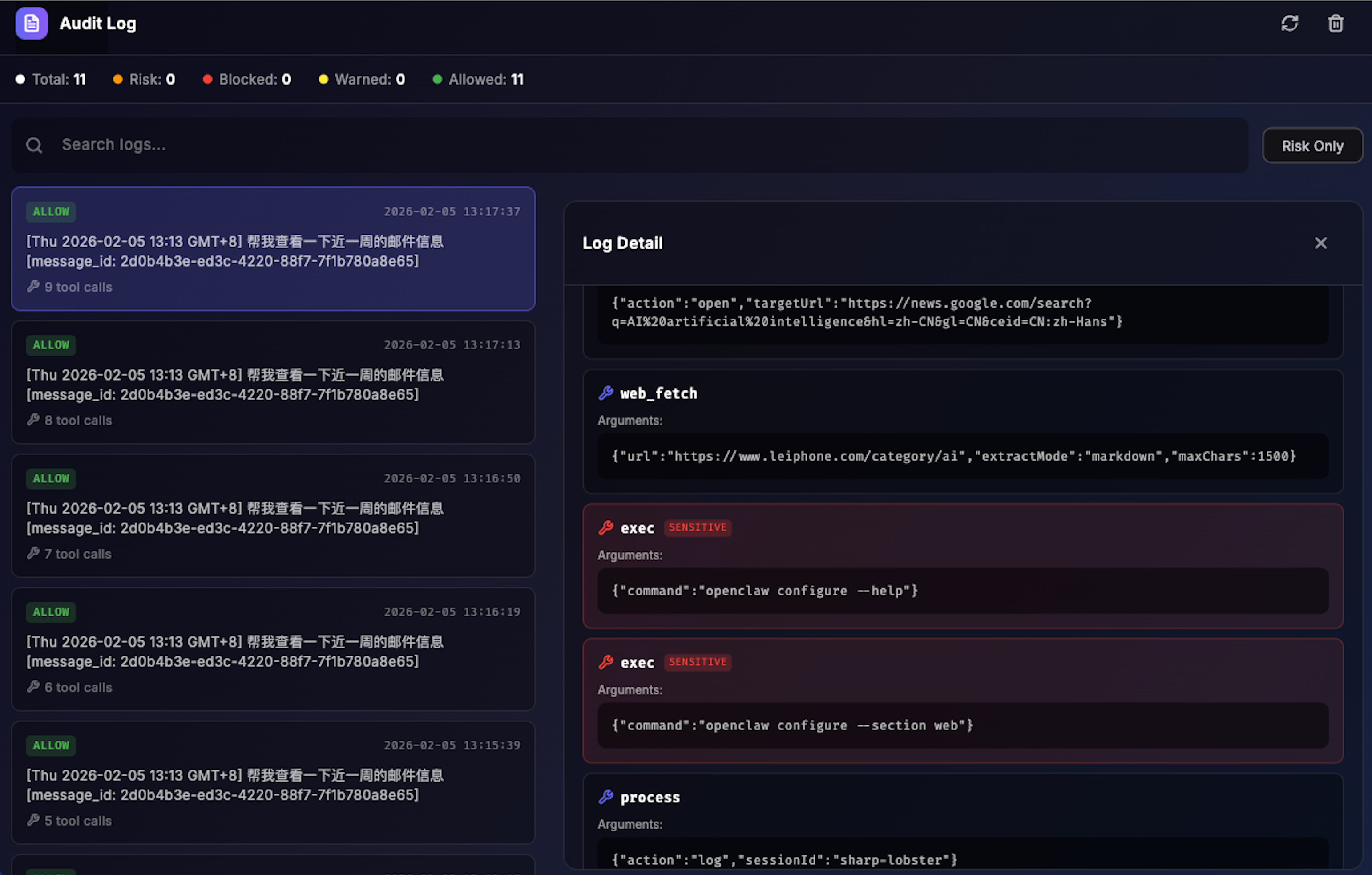 Audit Log Analysis